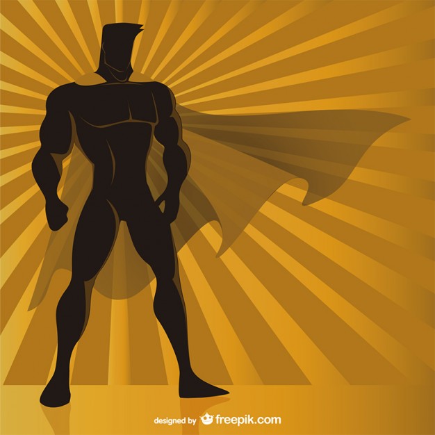Superhero Silhouette Vector Free 626x626 Superhero Silhouette Vector Free