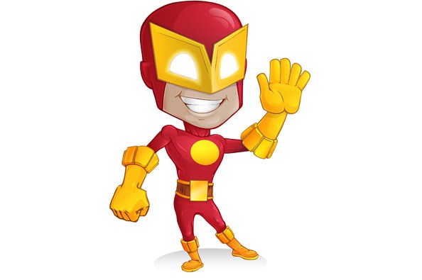 Superhero Vector Character 594x395 Superhero Vector Character