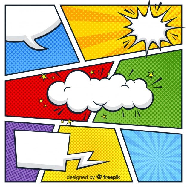 Colorful Halftone Comic Background Free Vector Super Hero Theme 626x626 Colorful Halftone Comic Background Free Vector Super Hero Theme