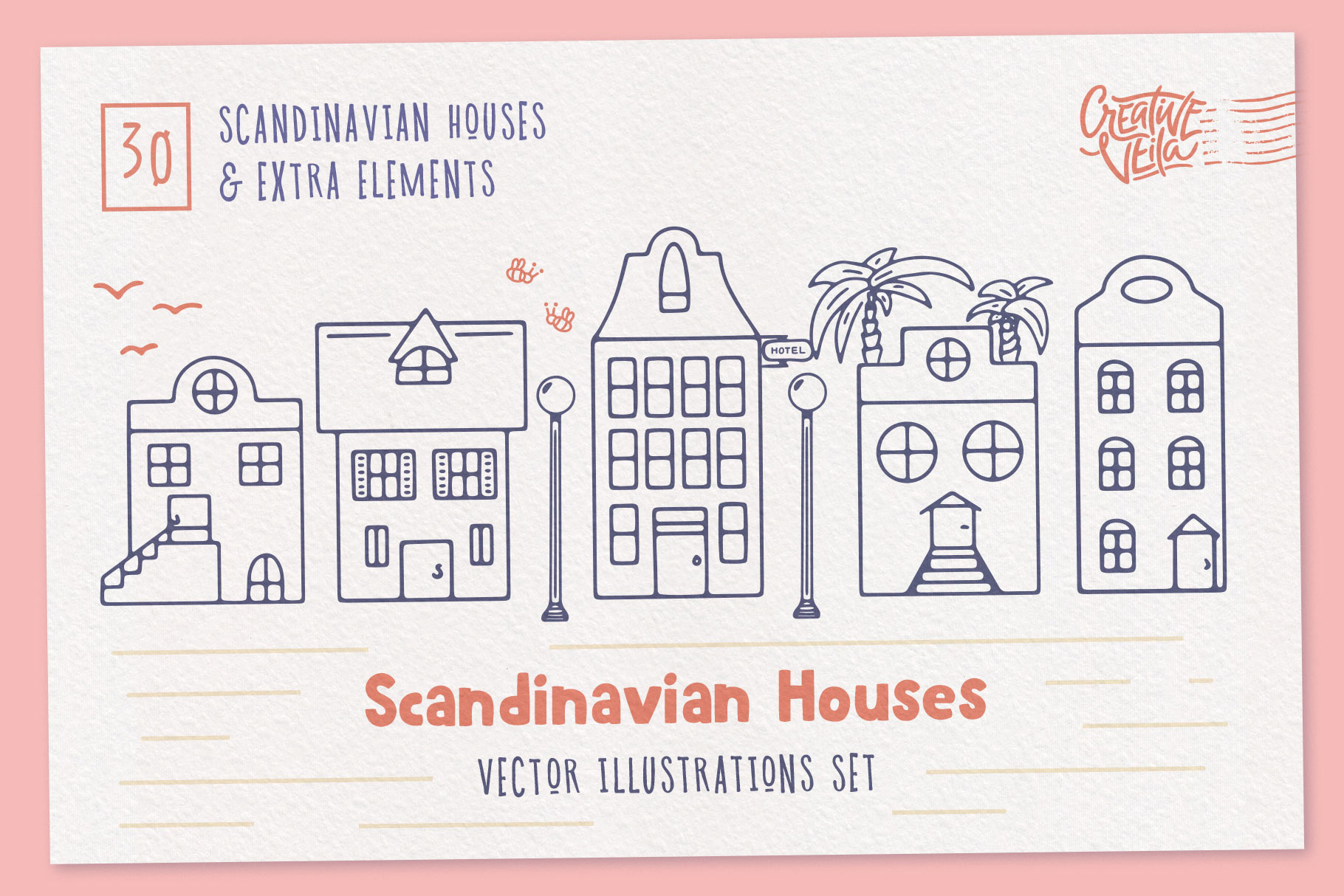 1820x1214 Creative Veila Download Scandinavian Houses Free Vector Images