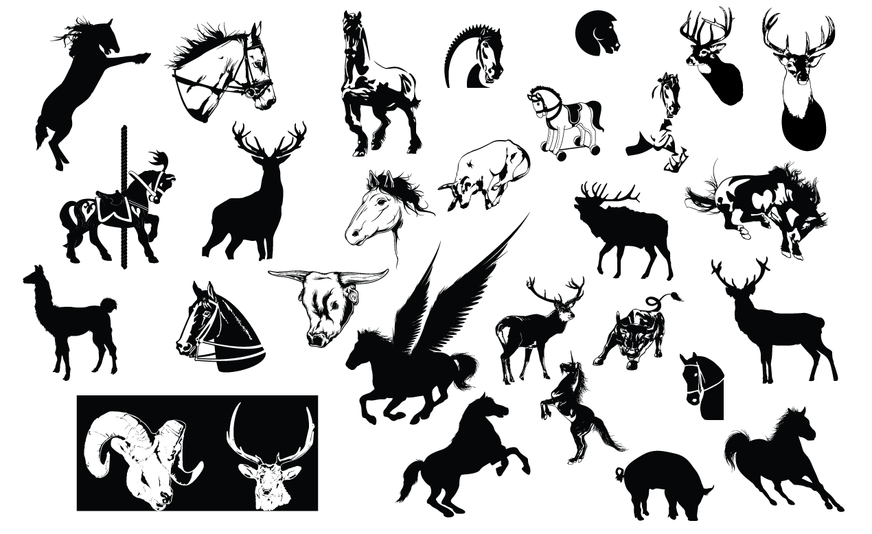 1270x778 Adobe Illustrator Horse Hoof Vector Pack