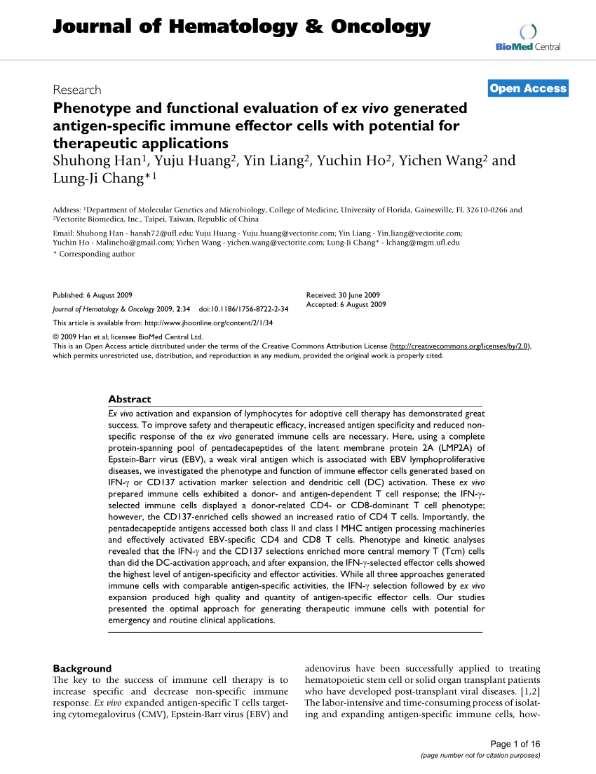 850x1104 Pdf Phenotype And Functional Evaluation Of Ex Vivo Generated