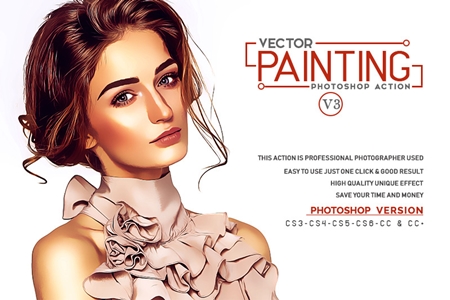 450x300 Vector Painting Photoshop Action