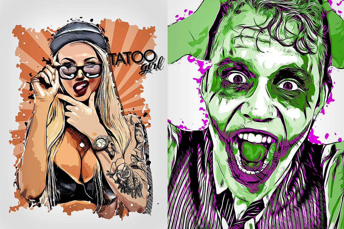 1170x780 Vector Sketch Photoshop Action