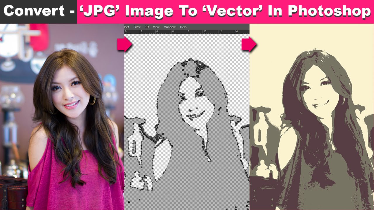 1280x720 Convert Image To Vector In Photoshop Cc Tutorial