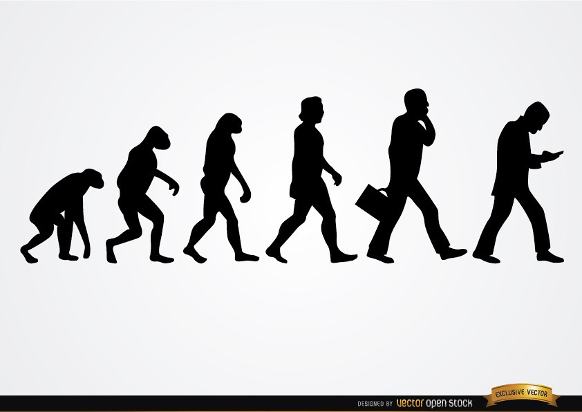842x596 Businessman Evolution Silhouettes Download This Free