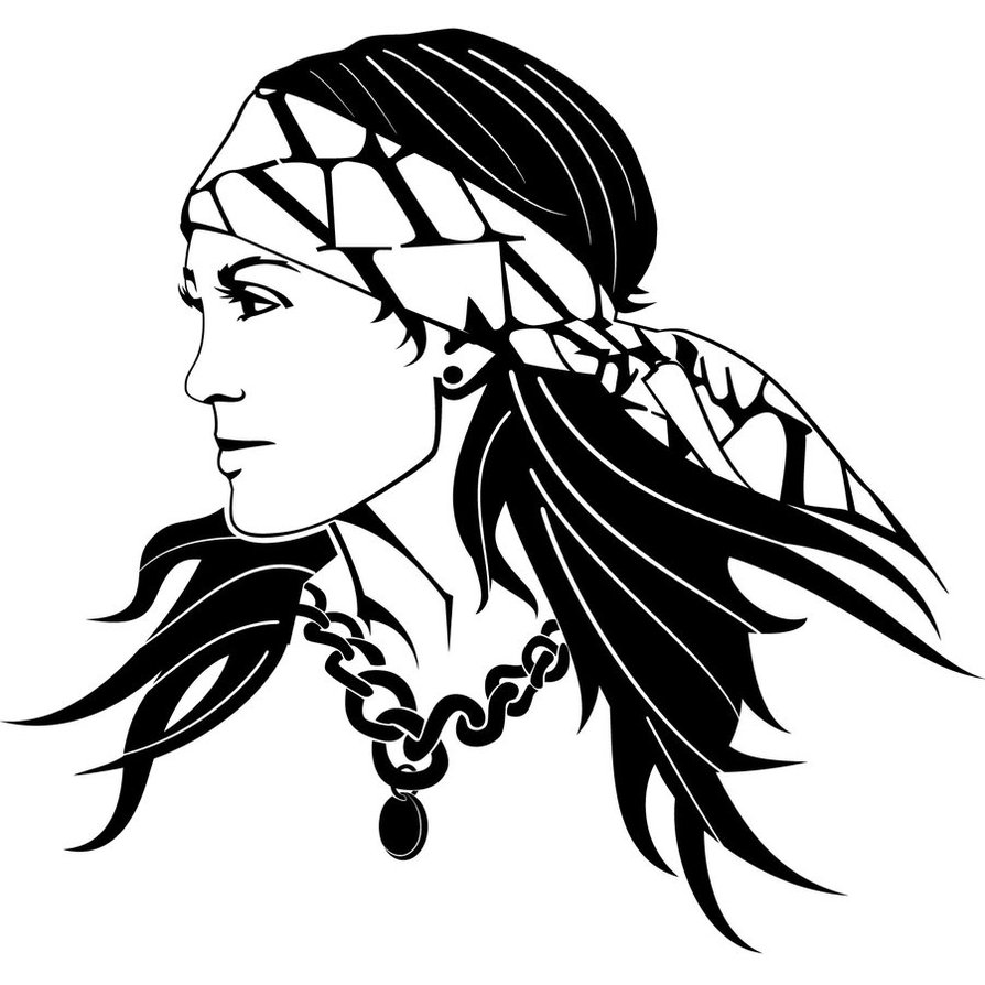 894x894 Gypsy Woman Free Vector