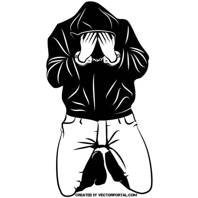 660x660 Man In Handcuffs Vector