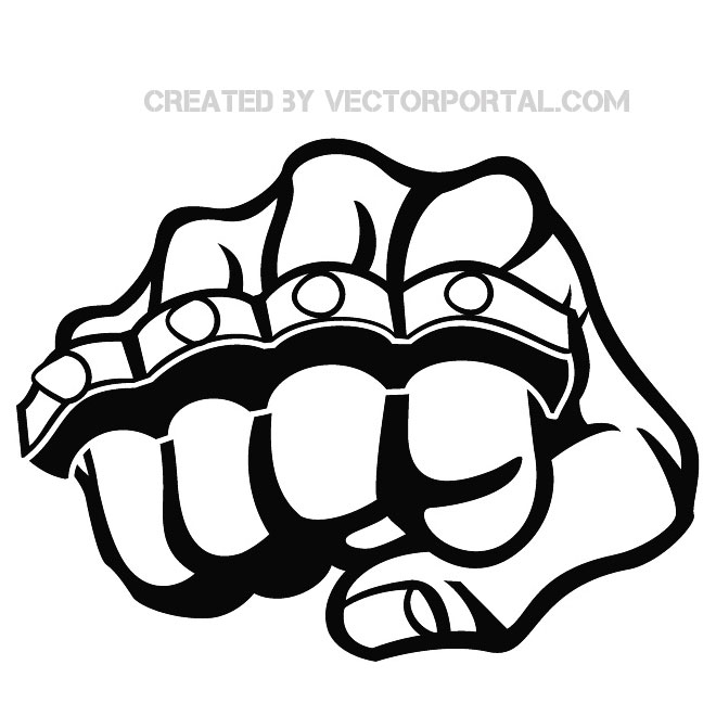 660x660 Fist And Knuckle Vector Stock