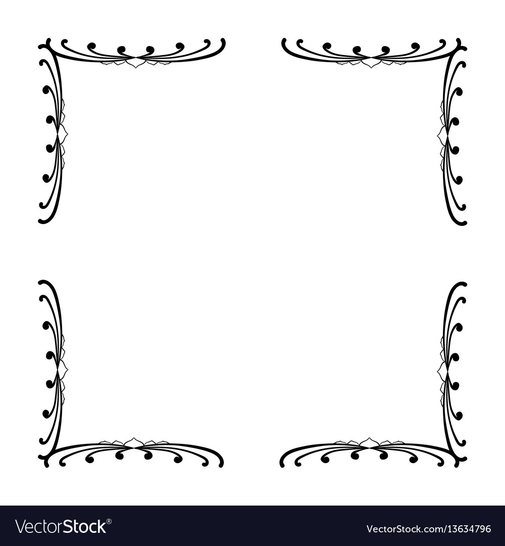 1000x1080 Simple Frame Design Border Frame Vectorstock Simple And Elegant