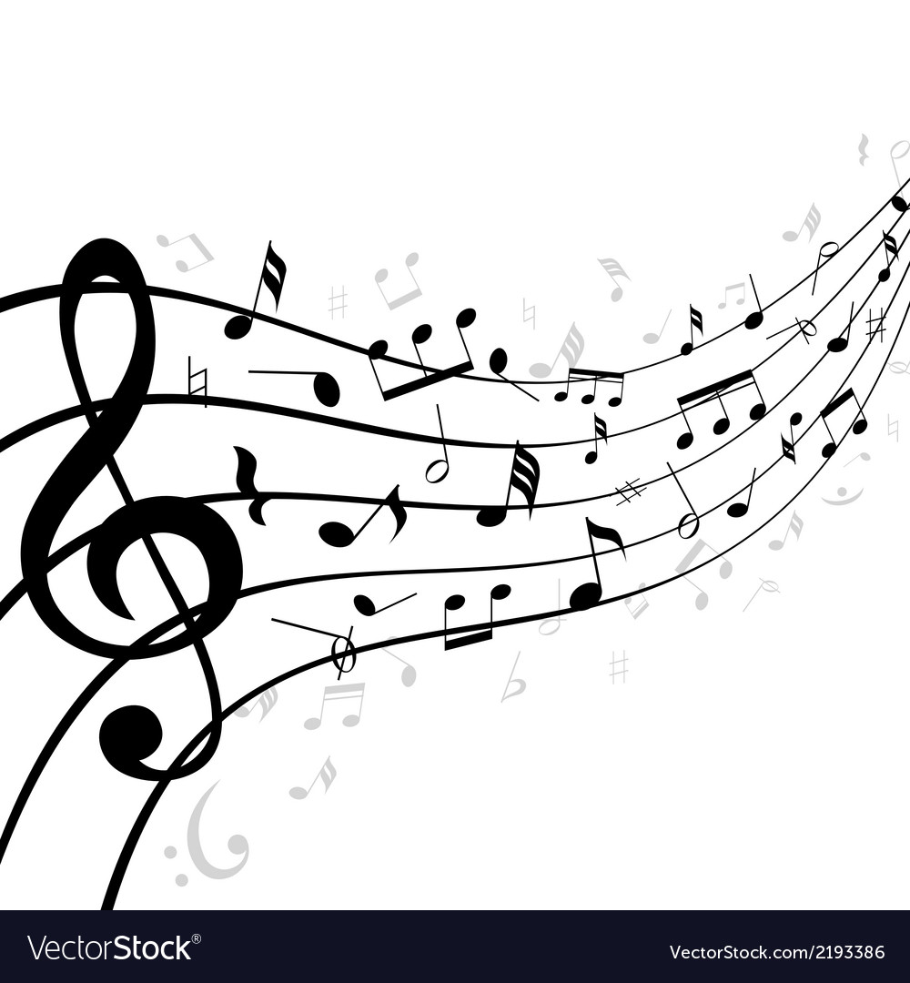 1000x1080 Coloring Musical Notes Royalty Free Vector Image Vectorstock