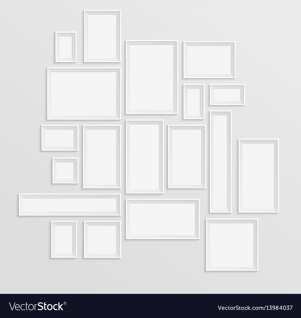 1000x1055 Modern White Picture Frames Vector Gallery White Picture
