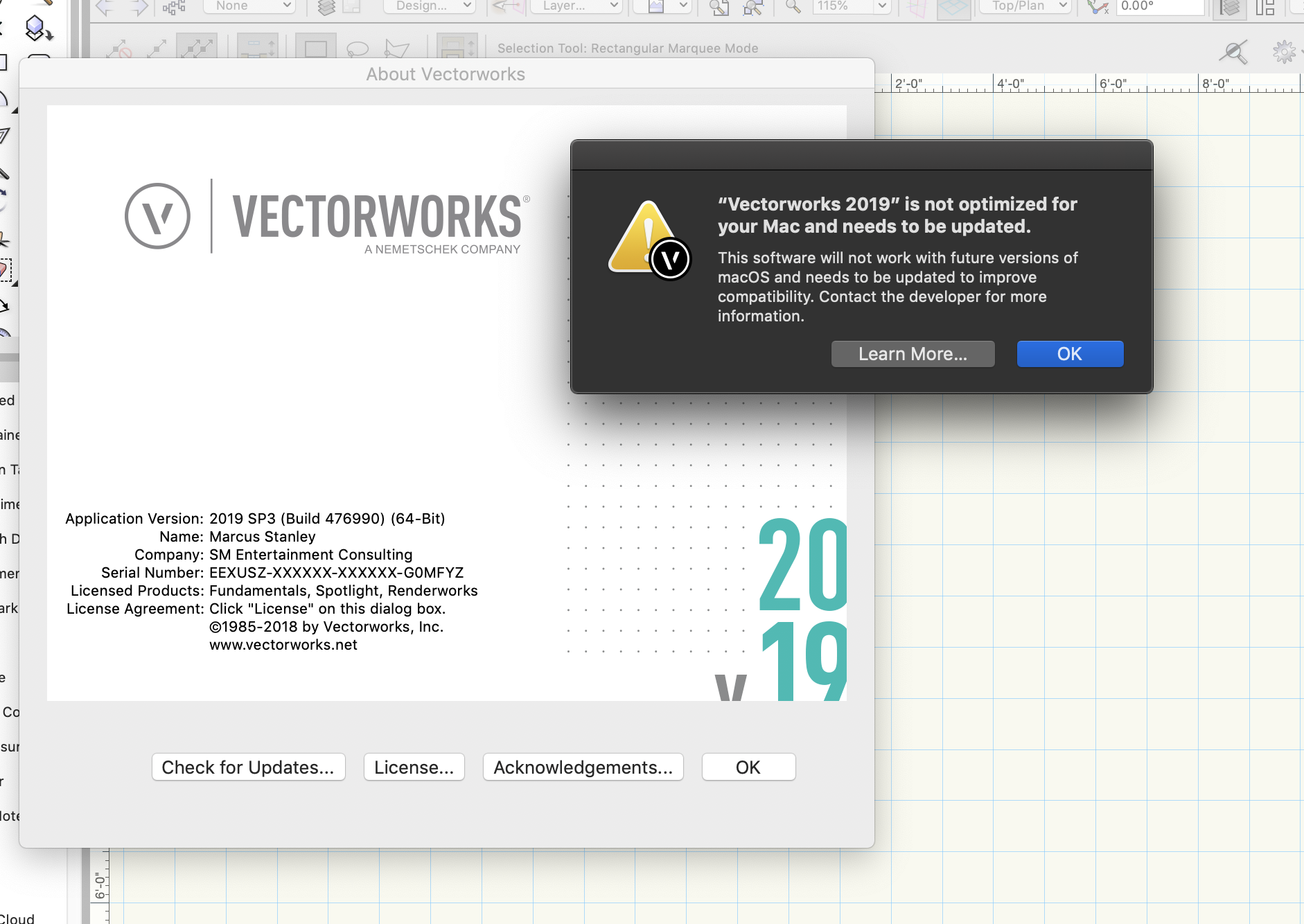 where to find vectorworks serial number