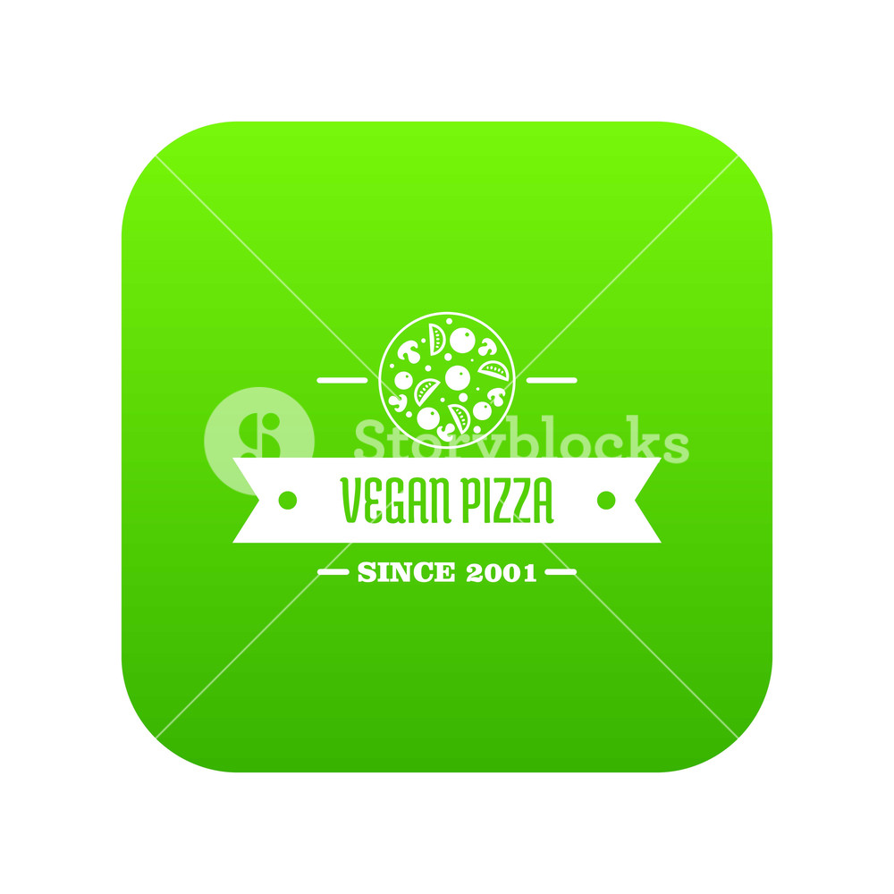 Pizza Vegan Icon Green Vector Isolated On White Background Royalty 1000x1000 Pizza Vegan Icon Green Vector Isolated On White Background Royalty