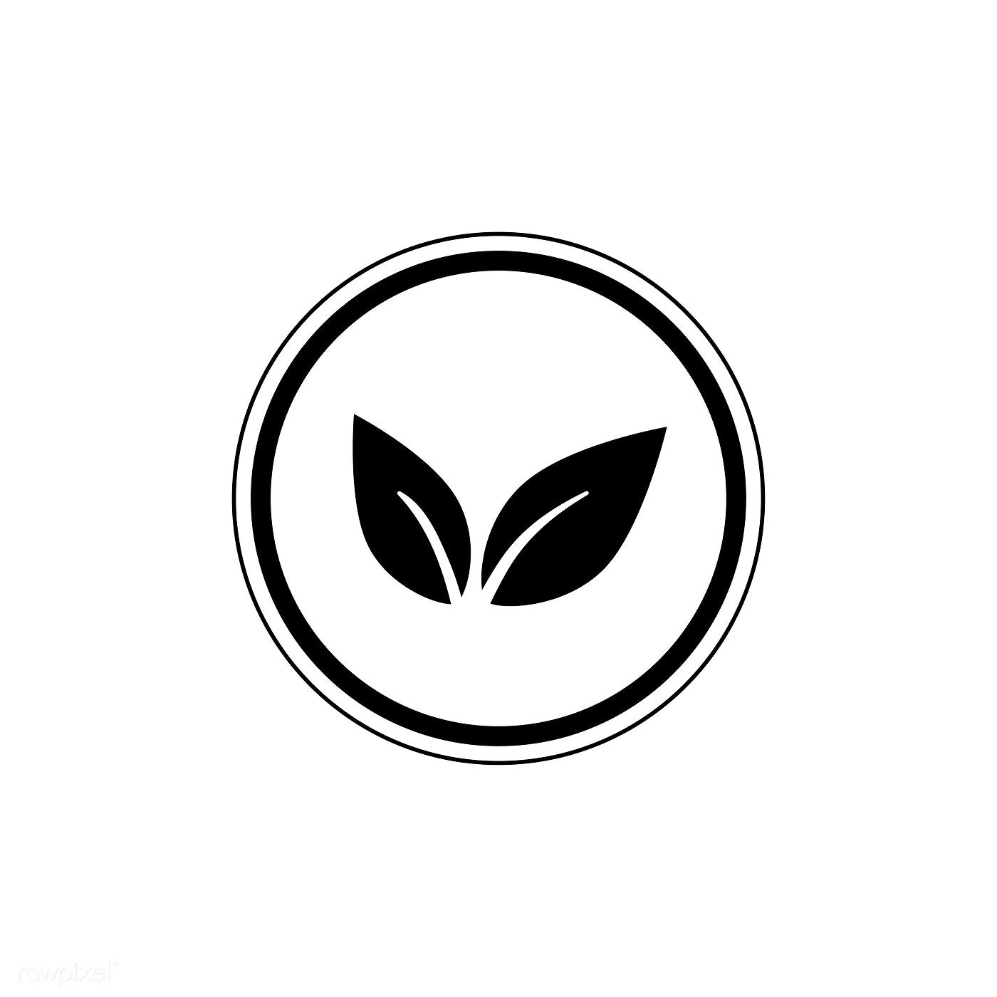 Black Vegan Logo Vector In A Circle Free Image 1400x1400 Black Vegan Logo Vector In A Circle Free Image
