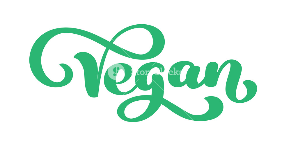 Vegan Hand Drawn Calligpaphy Isolated Vector Illustration Healthy 1000x500 Vegan Hand Drawn Calligpaphy Isolated Vector Illustration Healthy