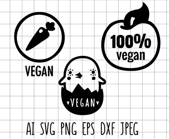 Cute Vegan Signs Vegan Logos Silhoutte Vector Clip Art Cutting Etsy 570x470 Cute Vegan Signs Vegan Logos Silhoutte Vector Clip Art Cutting Etsy