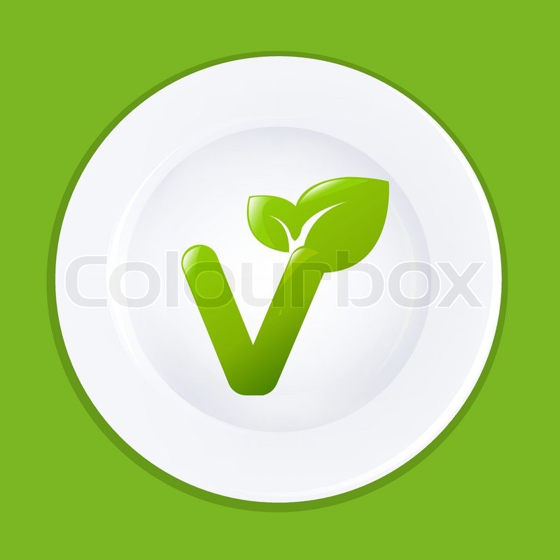White Plate And Sign On Vegan, Vector Stock Vector Colourbox 800x800 White Plate And Sign On Vegan, Vector Stock Vector Colourbox