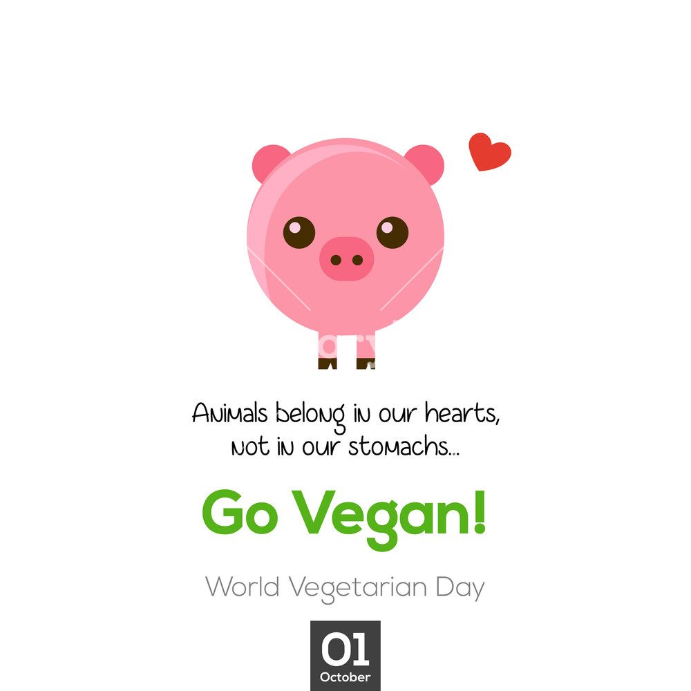 Go Vegan Vector Illustration Vegetarian Day Design For Greeting 1000x1000 Go Vegan Vector Illustration Vegetarian Day Design For Greeting