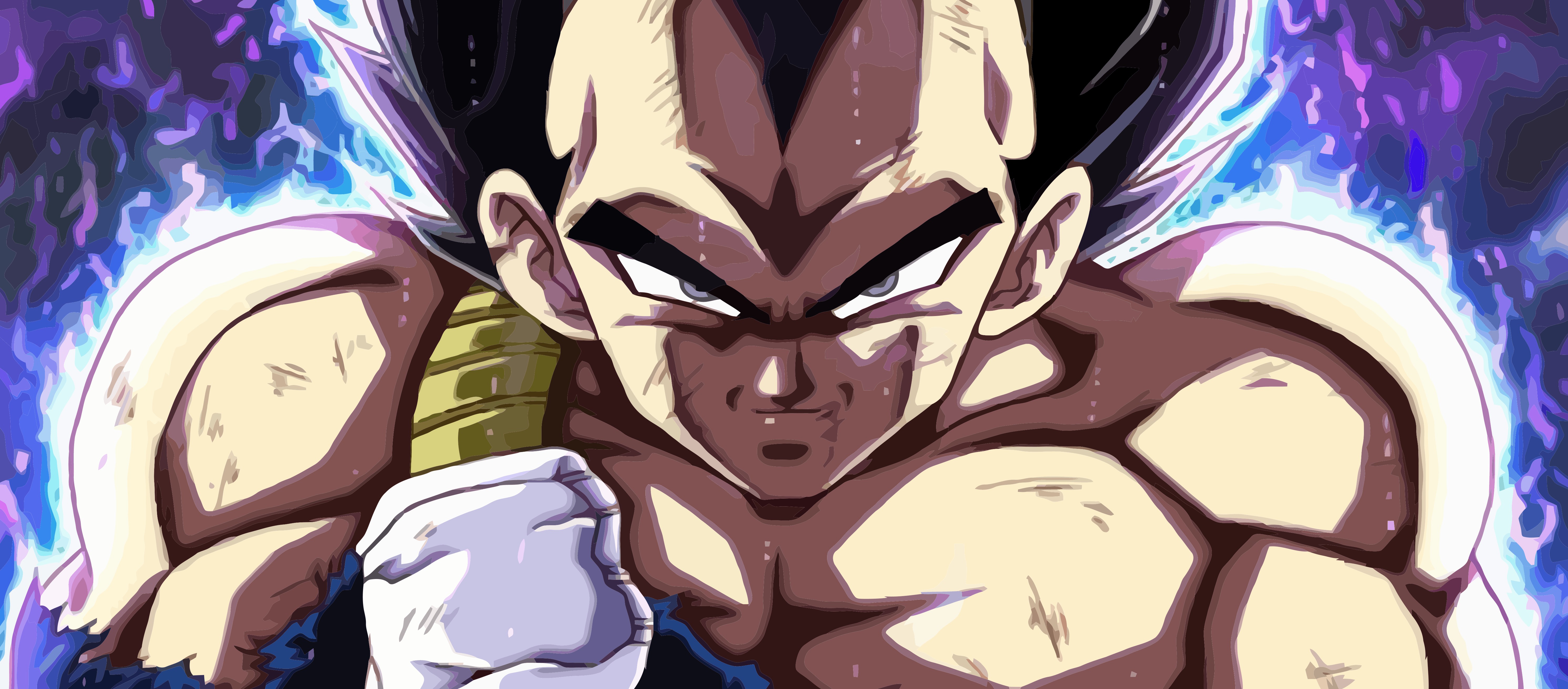 5970x2625 Made A Vector Image Out Of Ultra Instinct Vegeta Dbz