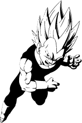 163x243 Dragon Ball Z Silhouettes Silhouettes Of Dragon Ball Z