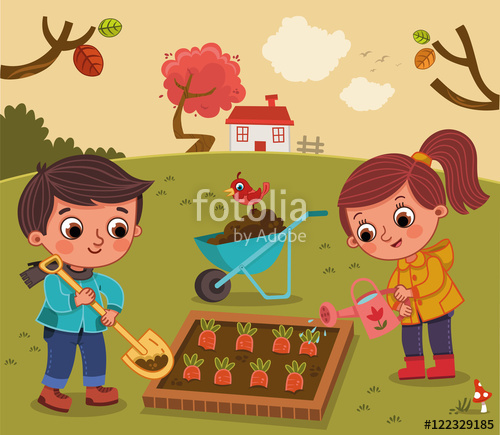 500x435 Kids In The Vegetable Garden