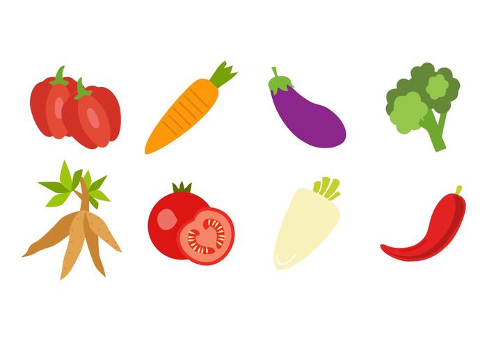 700x490 Free Fresh Vegetable Icons Vector