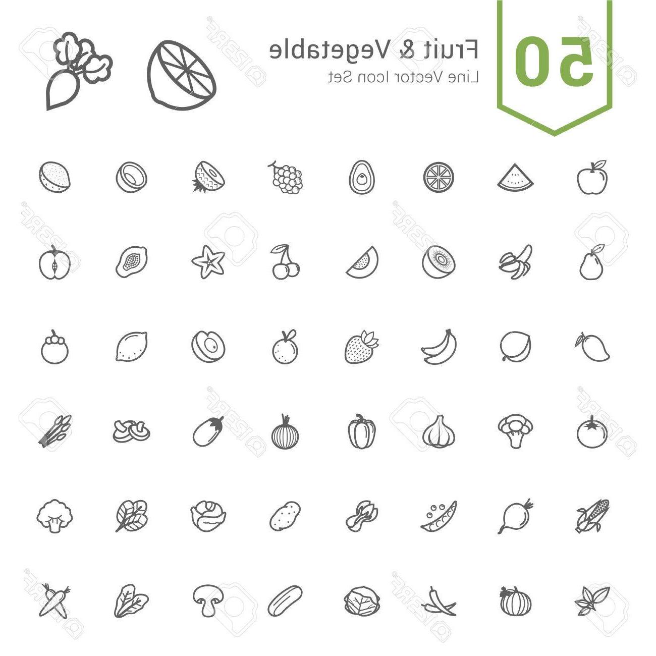 1300x1300 Unique Vegetable Icon Vector Design Vector Images Design