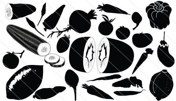 Vegetable Silhouette Vector at Vectorified.com | Collection of ...