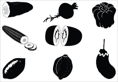 Vegetable Silhouette 501x351 Vegetable Silhouette