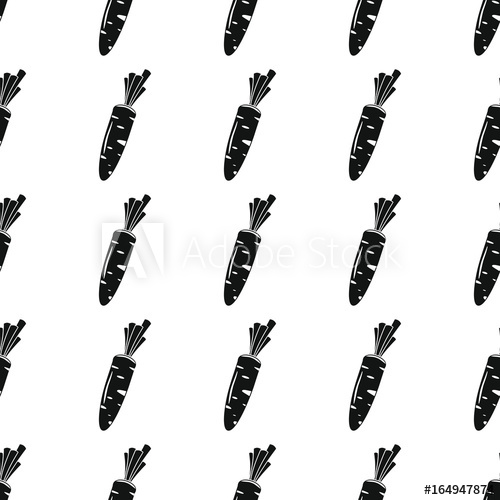 Carrot Black Simple Silhouette Vector Seamless Pattern Black 500x500 Carrot Black Simple Silhouette Vector Seamless Pattern Black