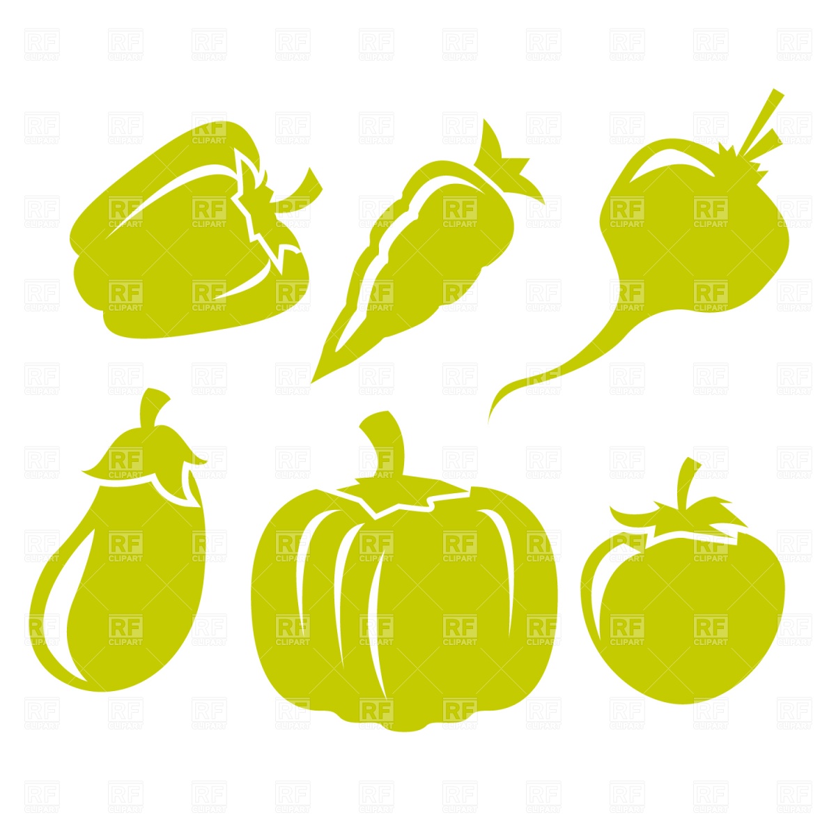 1200x1200 Vegetable Vector Images Illustrations Vector Graphics Rfclipart