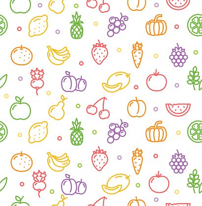 411x420 Fruits And Vegetables Background Vector Premium Clipart