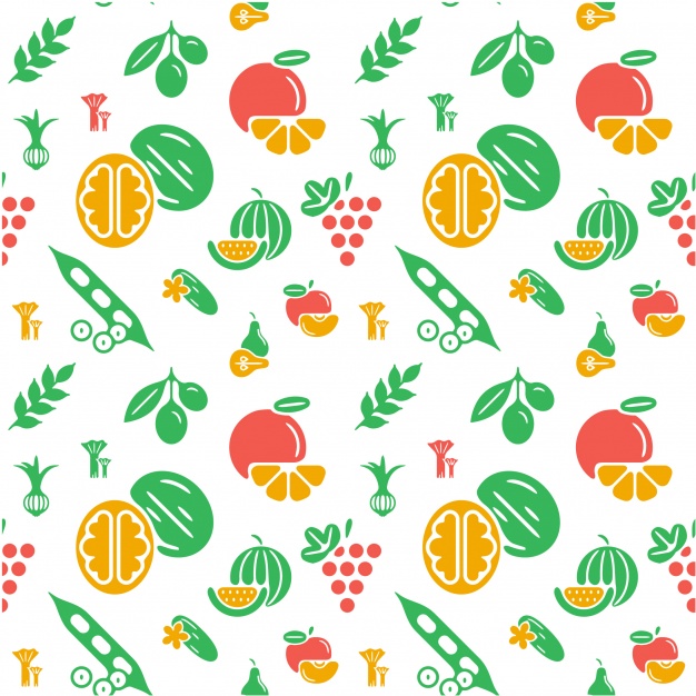626x626 Vegetable Pattern Background Vector Free Download