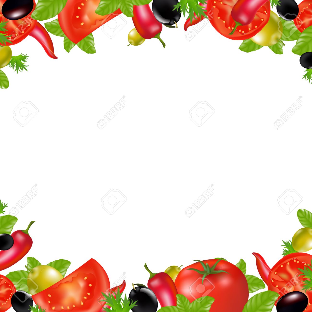 1300x1300 Vegetables Background Clipart