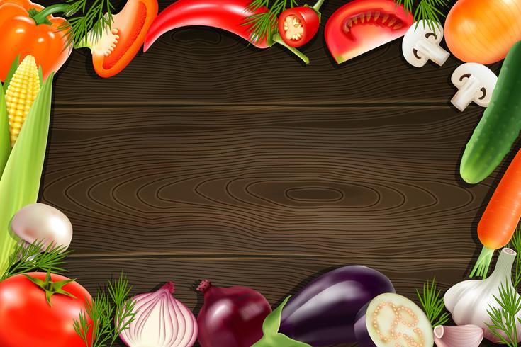 735x490 Vegetables Wooden Background