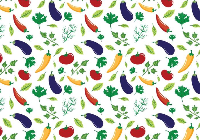 700x490 Free Vegetables Patterns Vectors