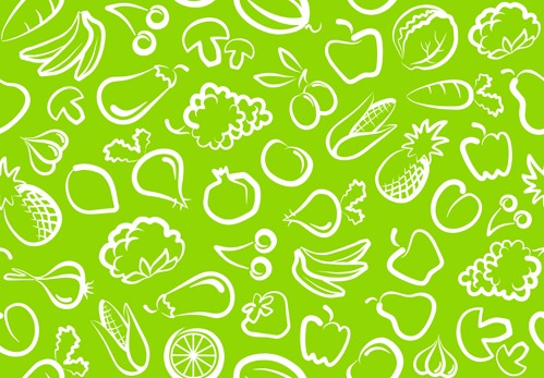 499x347 Hand Drawn Vegetables Seamless Pattern Vector Free Vectors