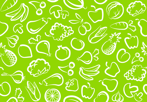 500x348 Hand Drawn Vegetables Seamless Pattern Vector Free Download