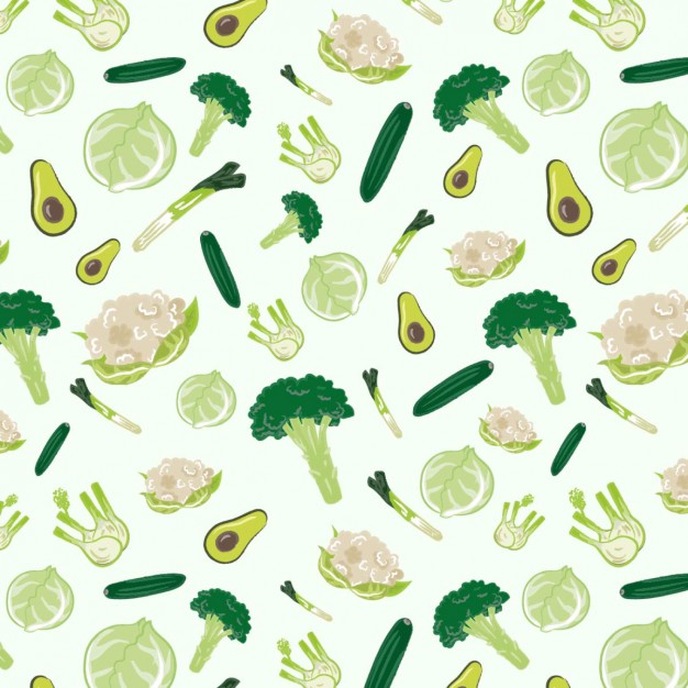 626x626 Vegetables Pattern Vector Free Download