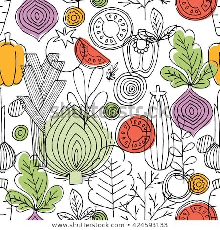 450x470 Vegetables Seamless Pattern Linear Graphic Vegetables Background