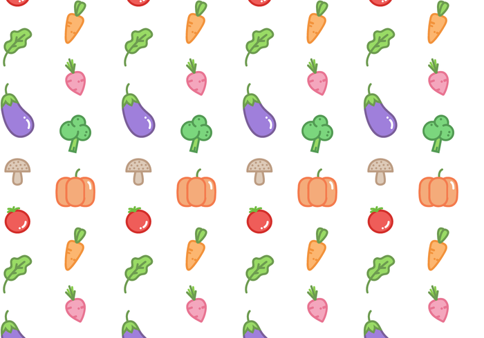 700x490 Free Vegetable Pattern Vector