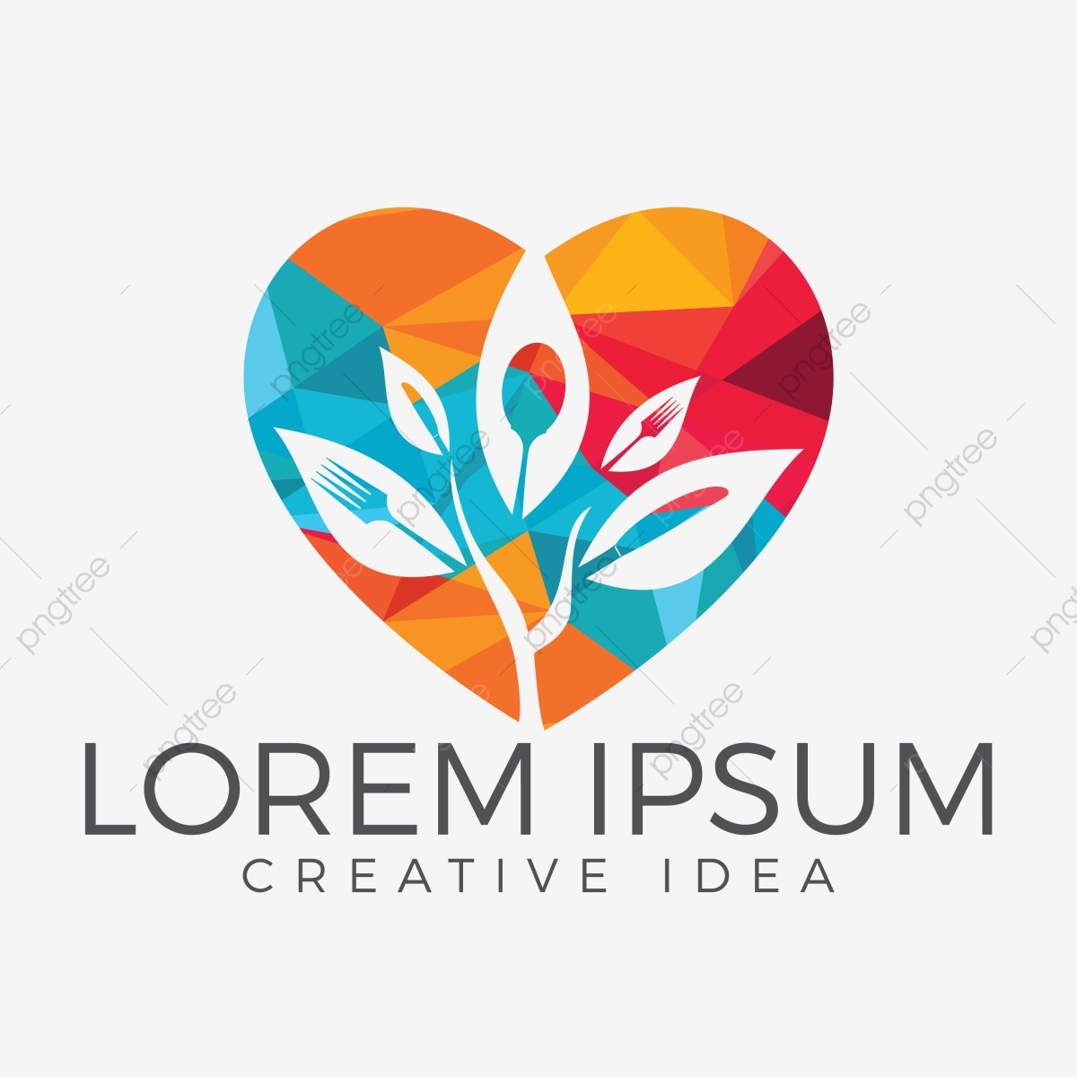 1200x1200 Healthy Food Logo Vegetarian Food Symbol Creative Logo Design