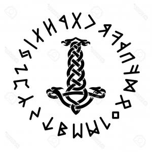 300x300 Bright Vector Illustration Vikings Runes Catchsplace