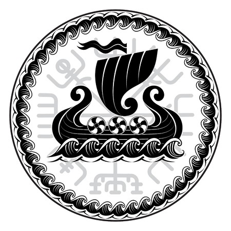 Viking Drakkar Drakkar Ship Sailing On The Stormy Sea And Magical 450x450 Viking Drakkar Drakkar Ship Sailing On The Stormy Sea And Magical