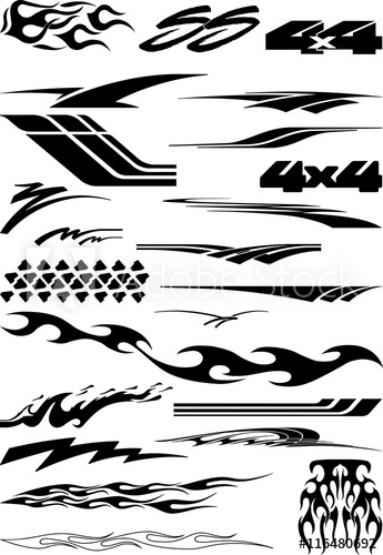 345x500 Car Bike Vehicle Graphics, Vinyls Decals