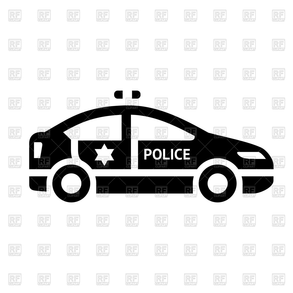 1200x1200 Police Car Icon Vector Image Of Signs, Symbols, Maps