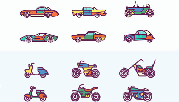 600x342 Vector Car Icon Free Vector Download