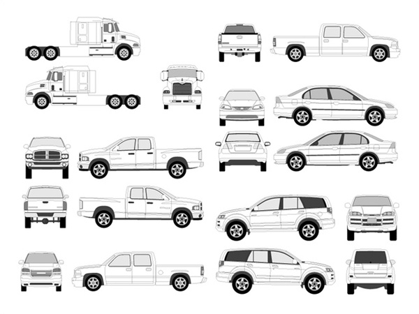 600x450 Pro Vehicle Outlines Free Vector In Adobe Illustrator