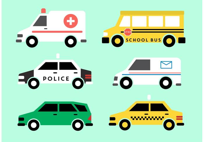 700x490 Public Vehicle Vectors